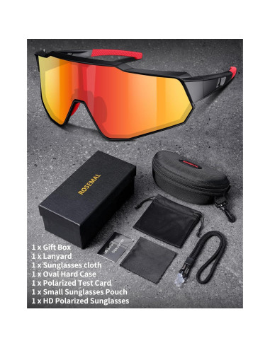 Gafas de sol deportivas Rosemal 7259 polarizadas UV400