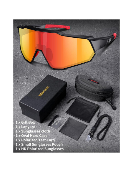 Gafas de sol deportivas Rosemal 7259 polarizadas UV400