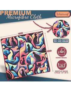 Paño de limpieza WESERWEF 30x30 cm para gafas y pantallas 2