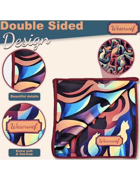 Paño de limpieza WESERWEF 30x30 cm para gafas y pantallas