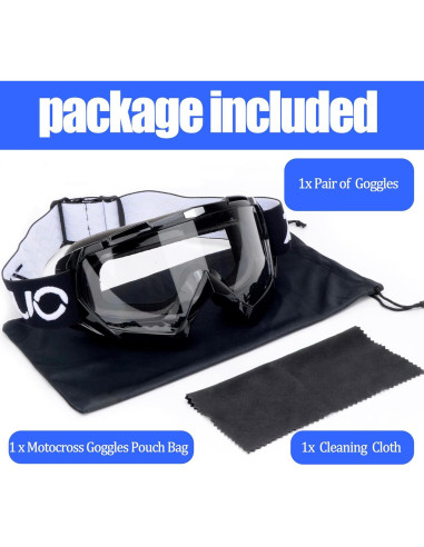 Gafas de Motocicleta ZJNUO 833 Resistente a Rayones