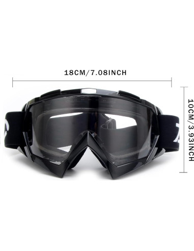 Gafas de Motocicleta ZJNUO 833 Resistente a Rayones