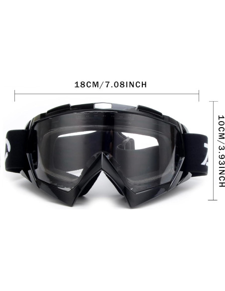 Gafas de Motocicleta ZJNUO 833 Resistente a Rayones