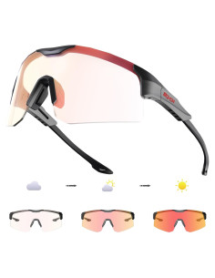 Gafas de Ciclismo KAPVOE Fotocromáticas UV400 Ajustables