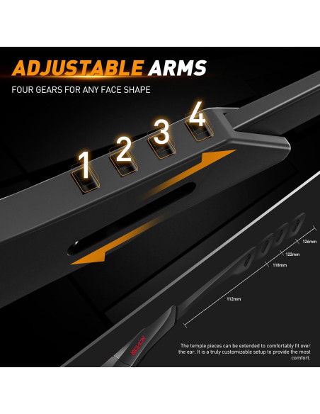 Gafas de Ciclismo KAPVOE Fotocromáticas UV400 Ajustables