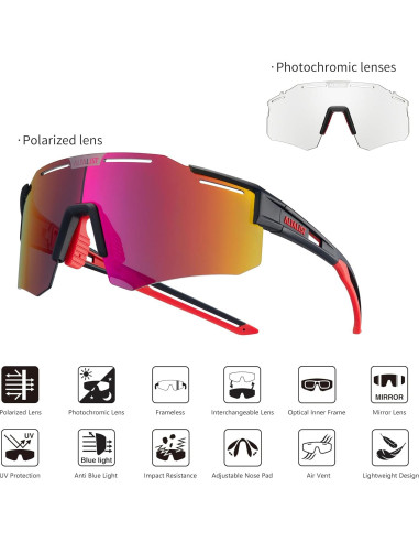 Gafas de Ciclismo ALTALIST Legacy3 UV400 Intercambiables