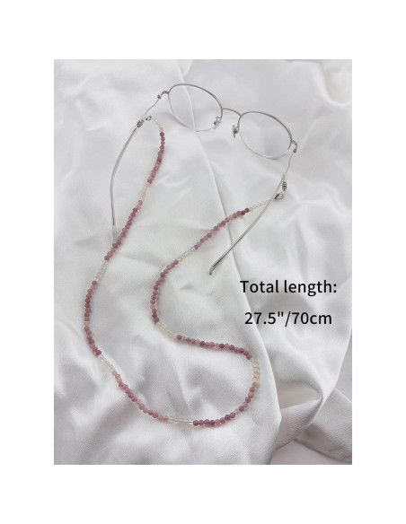 Cadena de Gafas Elegante con Perlas y Cobre 69.85 cm