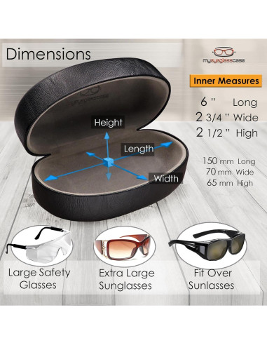 Estuche Duro para Gafas MiEstucheDeGafas - Negro - Universal