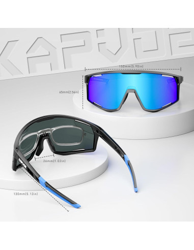 Gafas de sol KAPVOE polarizadas UV400 para ciclismo y deportes