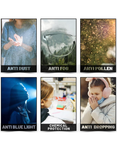 Gafas de Seguridad Konqkin Anti-empañamiento Unisex