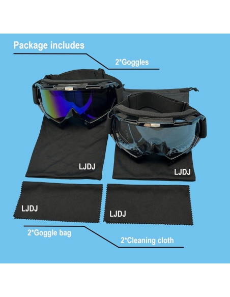 Gafas de Motocross LJDJ Lj24-06 con Lentes UV y Antivaho