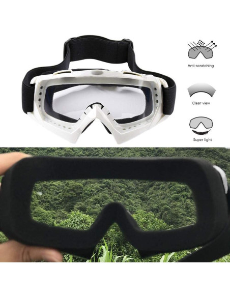 Gafas de Motocicleta LJDJ 026BK Anti-UV Ajustables