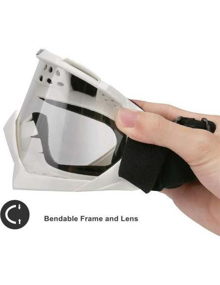 Gafas de Motocicleta LJDJ 026BK Anti-UV Ajustables