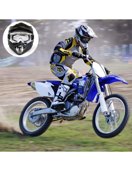 Gafas de Motocicleta LJDJ 026BK Anti-UV Ajustables