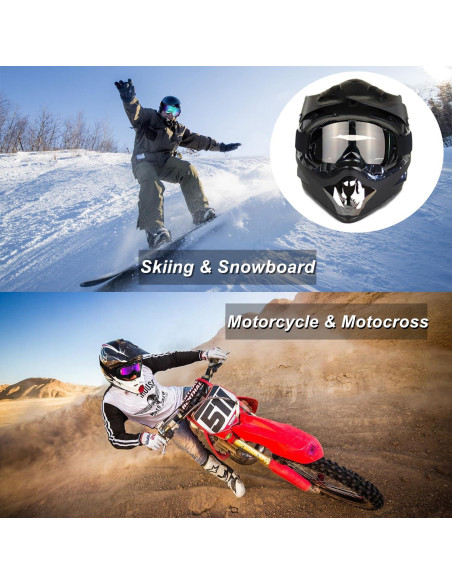 Gafas de motocross LJDJ modelo LJ24-06-BT a prueba de viento