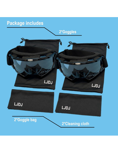 Gafas de motocross LJDJ modelo LJ24-06-BT a prueba de viento