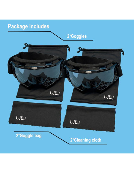 Gafas de motocross LJDJ modelo LJ24-06-BT a prueba de viento