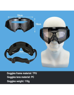 Gafas de Motocicleta LJDJ Lj24-06-bt a Prueba de Viento 2