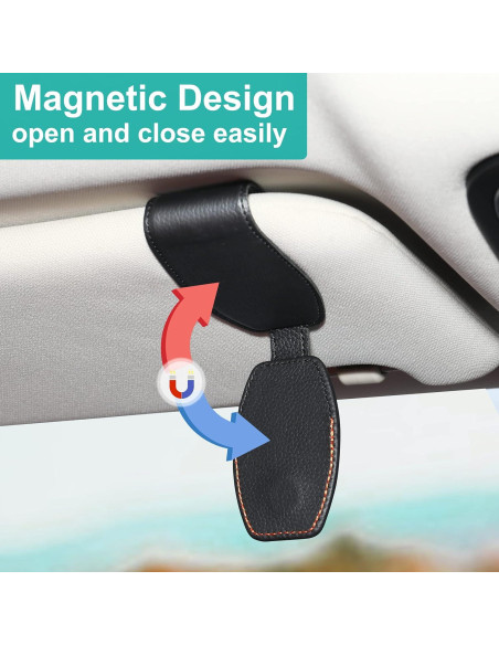 Soporte de Gafas Vinlley para Visera de Coche - Negro