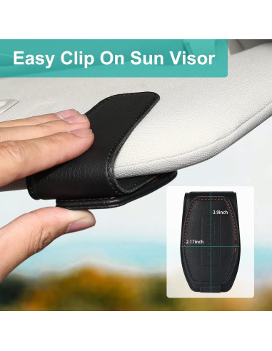 Soporte de Gafas Vinlley para Visera de Coche - Negro