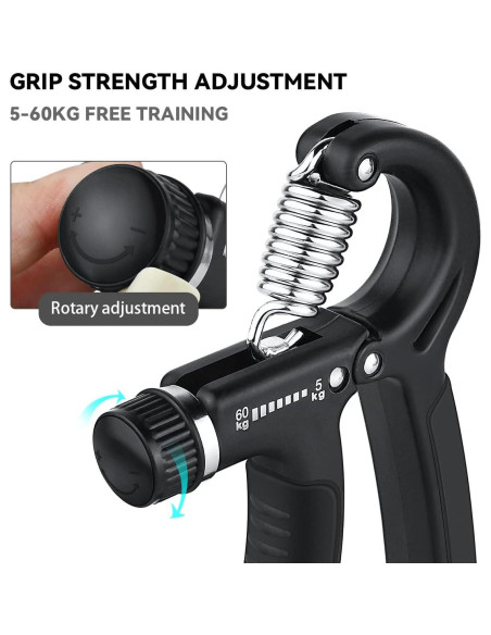 Fortalecedor de Agarre de Mano Tenalleys Ajustable 5-60kg