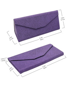 Estuche de Gafas Real Sic Púrpura Duro Plegable 16 cm 2