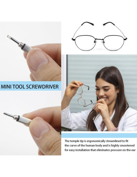 Brazos de Reemplazo para Gafas Metal LNQ Negro Universal