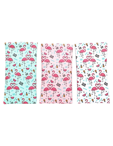 Pack 3 Fundas de Gafas PU con Tapa de Presión