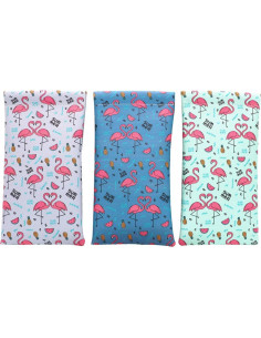 Pack 3 Fundas de Gafas PU con Tapa de Presión 2