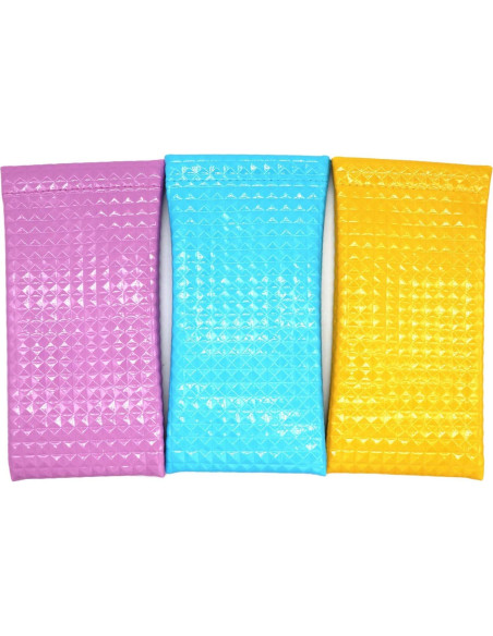 Pack 3 Fundas de Gafas PU con Tapa de Presión 17,15 cm