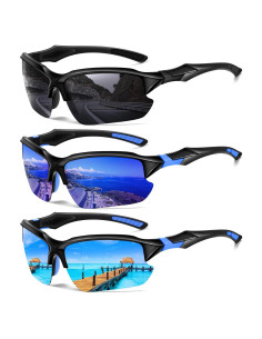 Gafas de sol deportivas DioKiw 3pack UV protección