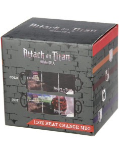 Taza de Café Cambiante Attack on Titan - Titán Colosal 311ml 2