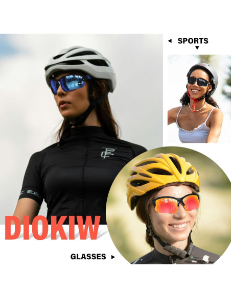 Gafas de sol deportivas DioKiw UV protección 3pcs