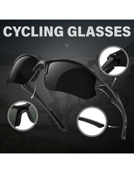 Gafas de sol deportivas DioKiw UV protección 3pcs