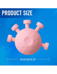 Fortalecedor de agarre de dedos SMORBRID Rosa 14.5x10.5 cm 2