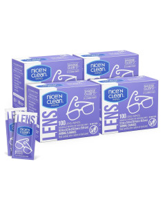 Toallitas para Lentes Nice 'N CLEAN 400 Unidades Sin Amoníaco