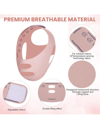 Correa Reutilizable Elevadora de Mandíbula CIATBYYJ - Transpirable