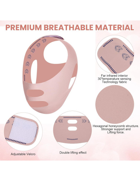 Correa Reutilizable Elevadora de Mandíbula CIATBYYJ - Transpirable