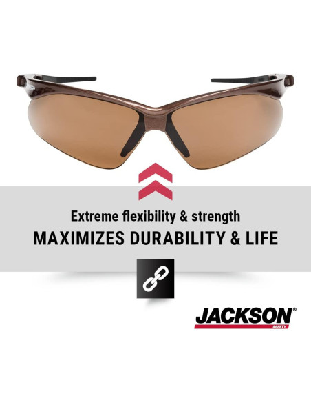 Gafas de Seguridad Jackson SG - Protección UV - Paquete 12