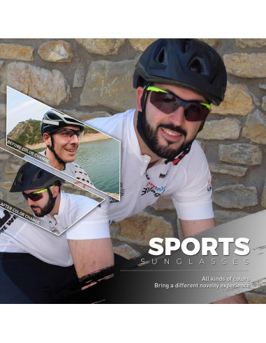 Gafas de sol fotocromáticas SCVCN UV400 para deportes