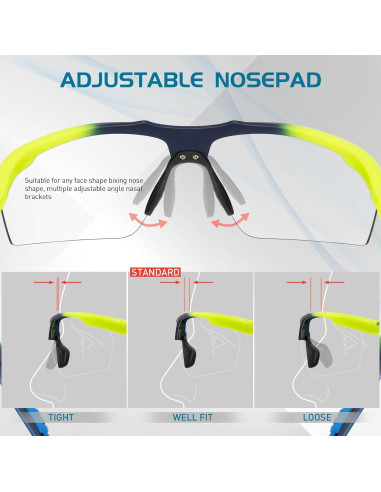 Gafas de sol fotocromáticas SCVCN UV400 para deportes