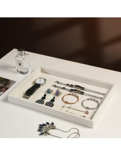 Organizador de Joyería Coward 2 Piezas Terciopelo Beige 2