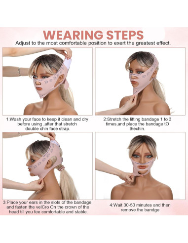 Correa Reutilizable Elevadora de Mandíbula CIATBYYJ - Transpirable