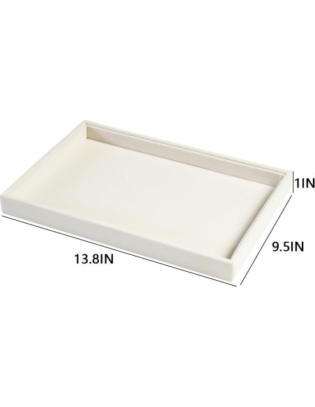 Organizador de Joyería Coward 2 Piezas Terciopelo Beige