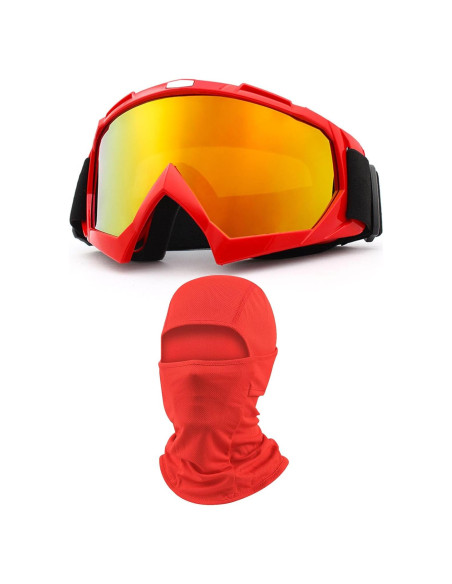 Gafas de Motocross Immoono con Balaclava y Lentes HD