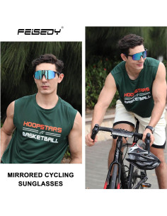Gafas de sol deportivas FEISEDY UV400 para ciclismo 2