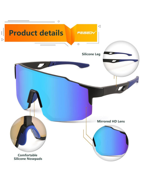 Gafas de sol deportivas FEISEDY UV400 para ciclismo