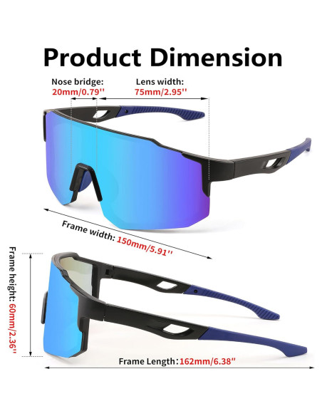 Gafas de sol deportivas FEISEDY UV400 para ciclismo