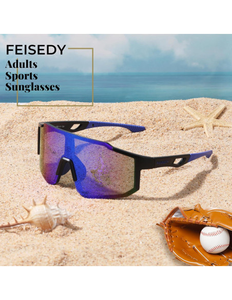 Gafas de sol deportivas FEISEDY UV400 para ciclismo
