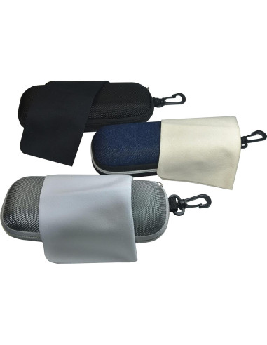 Estuches para gafas semi-rígidos unisex - 9 piezas